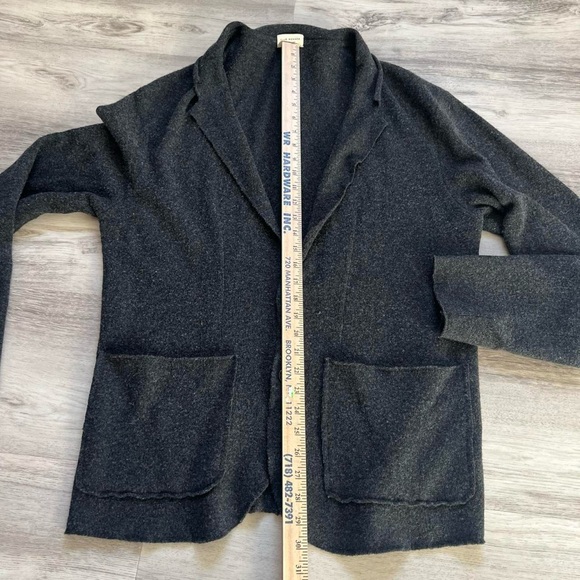 Club Monaco merino wool charcoal cardigan blazer Sweater - Picture 5 of 6
